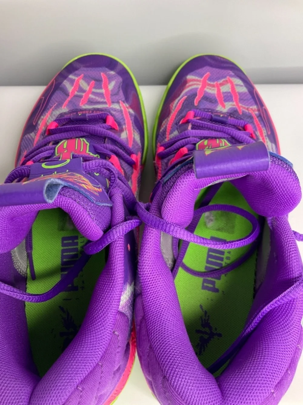 PUMA LAMelo Ball Mb.03 Toxic lace-up purple US size 5.5 Youth